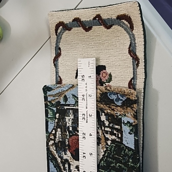 2 Vintage Tapestries Welcome Bird Lovers Cottagecore Decor Approx 36X6 - Picture 4 of 13